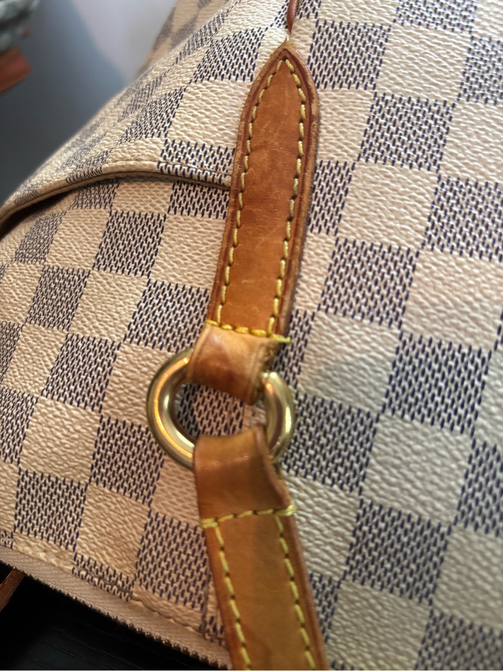 Authentic Louis Vuitton Discontinued Totally MM Tote – Damier Azur Canvas - Picture 9 of 16